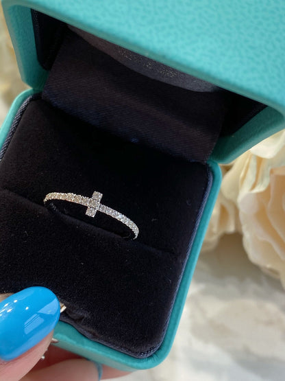 [Stellar jewels]T SMALL RING DIAMOND SILVER