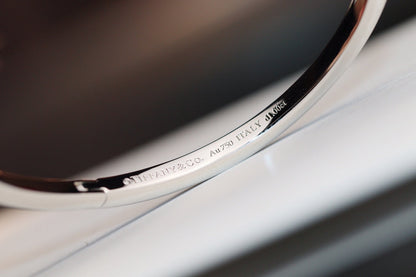 [Stellar jewels]NARROW T1 HINGED BANGLE DIAMOND SILVER