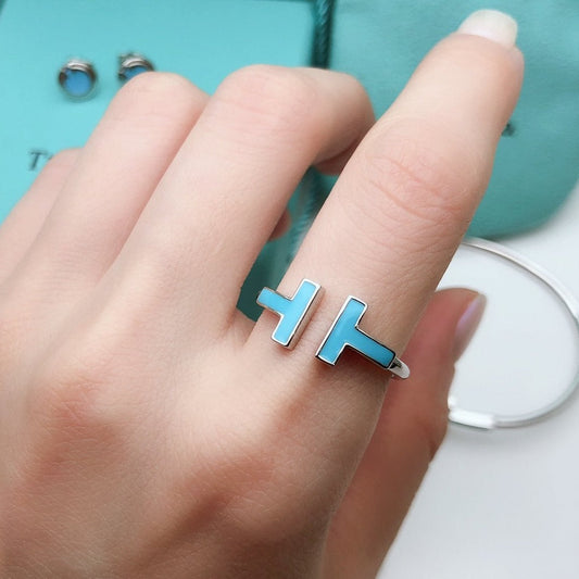 [Stellar jewels]T SMALL TURQUOISE SILVER RING