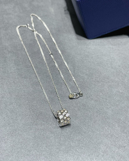 [Stellar Jewelry]BEE LOVE DIAMOND PAVED 3 ROW NECKLACE