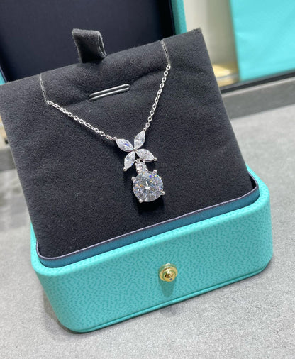 [Stellar jewels]VICTORIA PENDANT SILVER DIAMOND NECKLACE