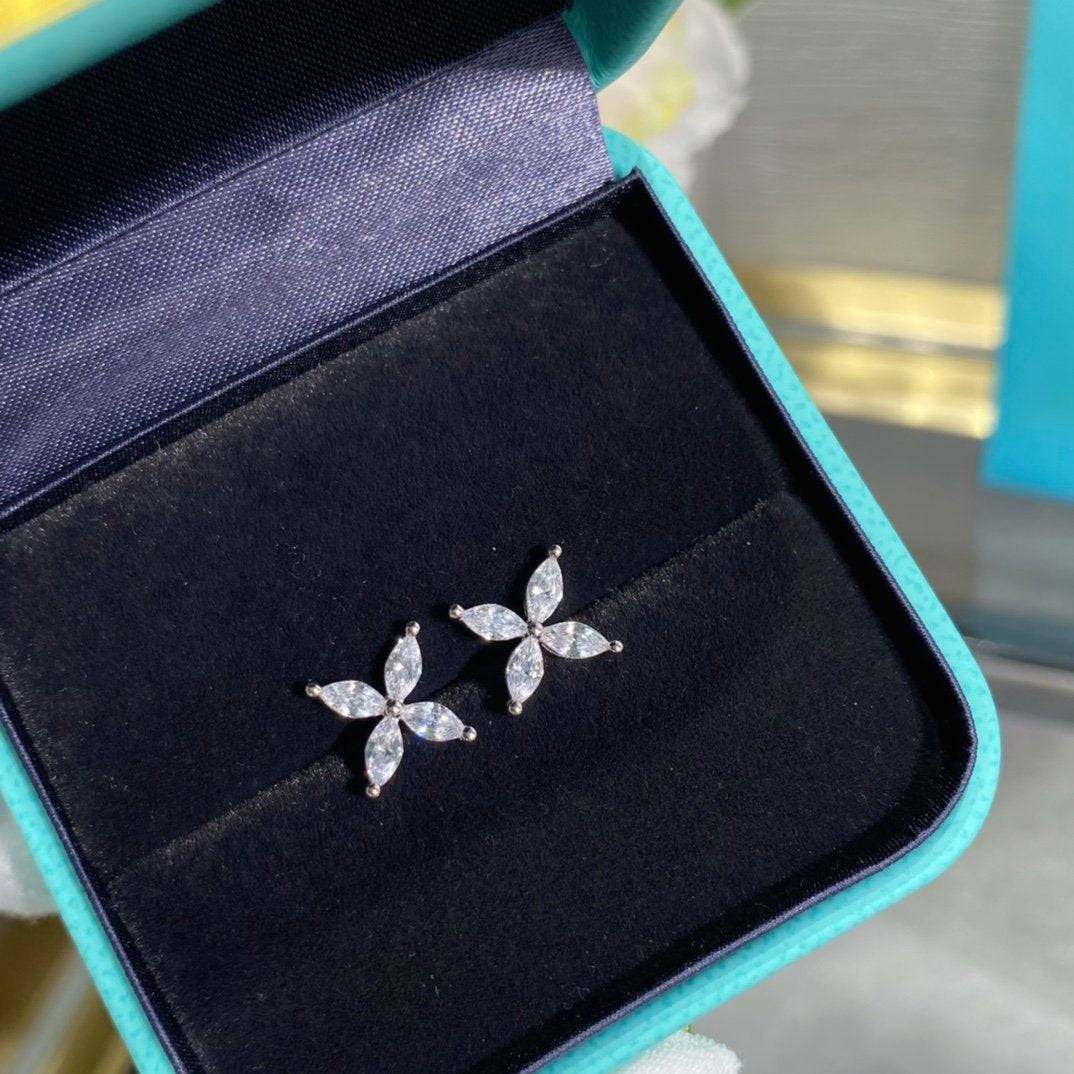 [Stellar jewels]VICTORIA SILVER DIAMOND STUD MINI EARRINGS