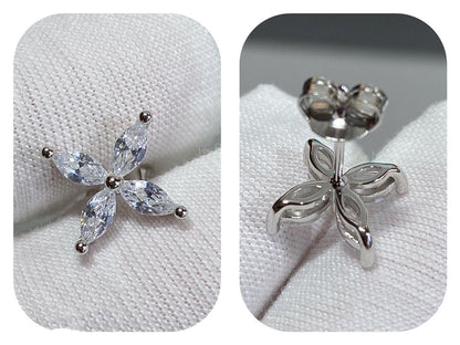 [Stellar jewels]VICTORIA SILVER DIAMOND STUD MINI EARRINGS