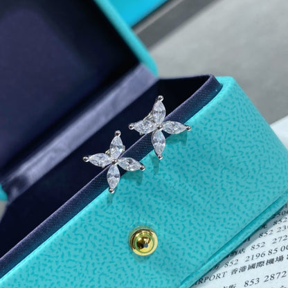 [Stellar jewels]VICTORIA SILVER DIAMOND STUD MINI EARRINGS