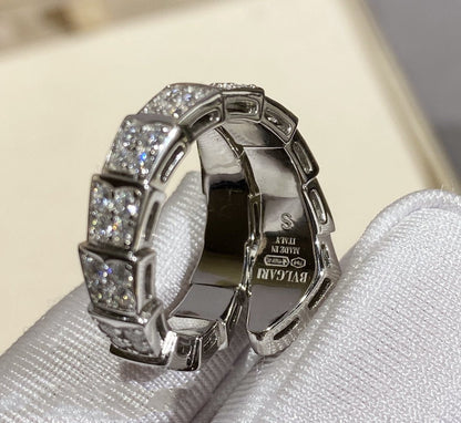 [Stellar Jewelry]SERPENTI RING SILVER DIAMOND PAVED