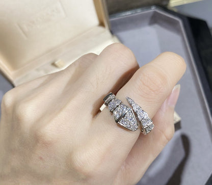[Stellar Jewelry]SERPENTI LARGE RING SILVER DIAMOND PAVED