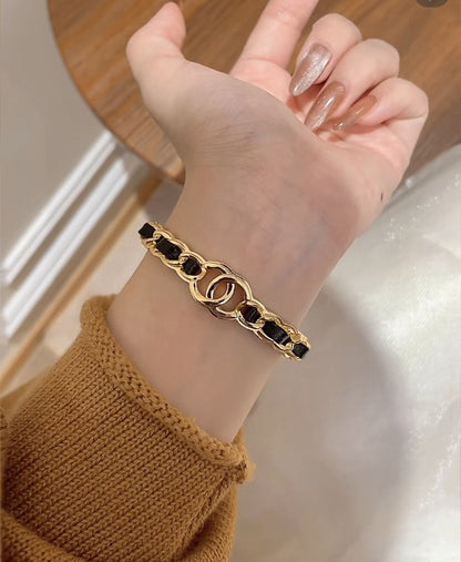 [Stellar Jewelry]Double C Open Bangle