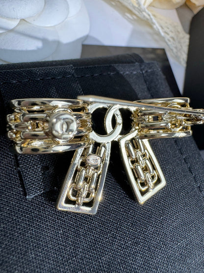 [Stellar Jewelry]25K Hollow Bow Brooch