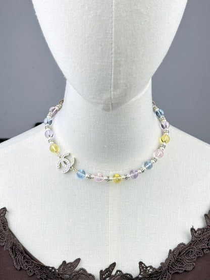 [Stellar Jewelry]26C New Spring Collection Colorful Transparent Resin Necklace