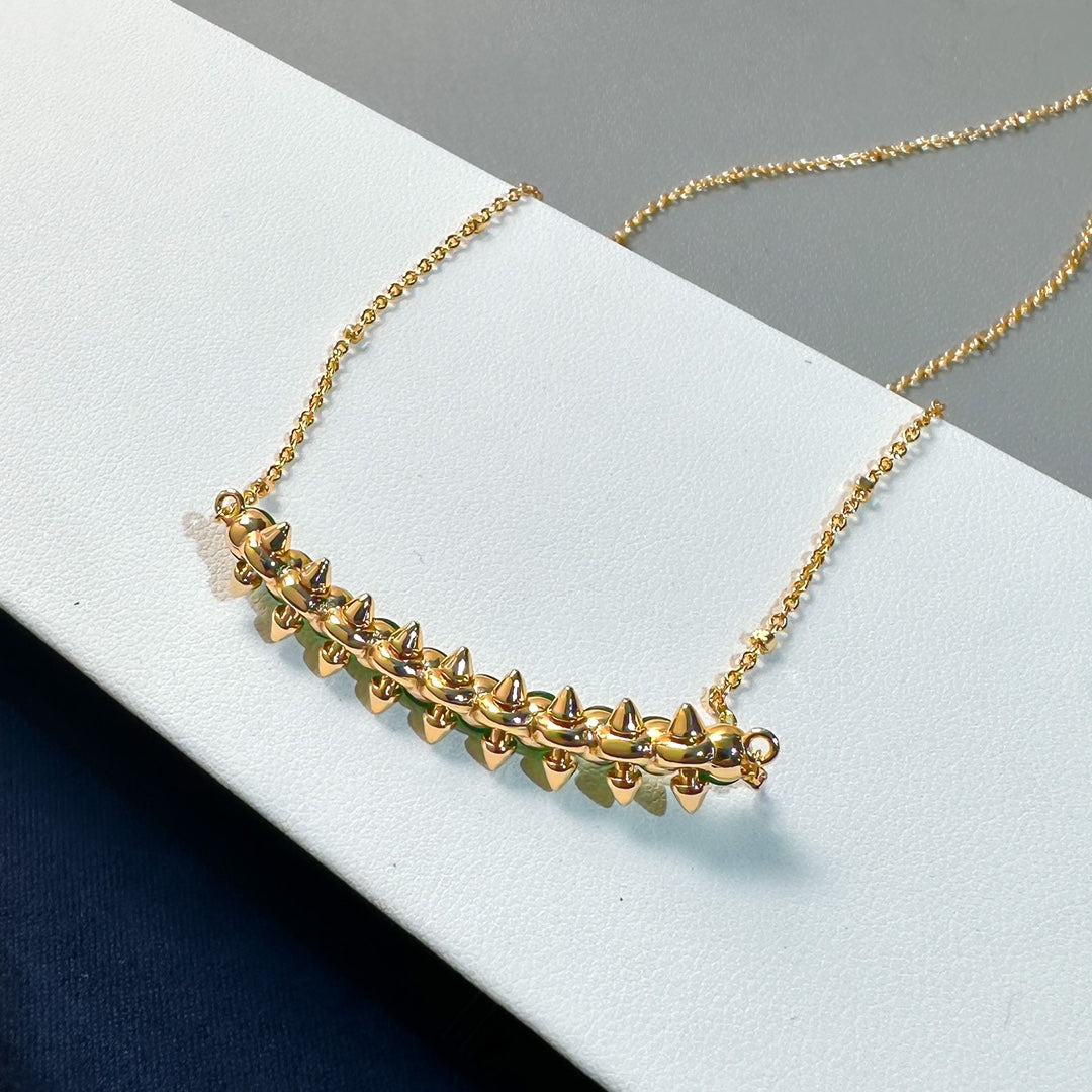 [Stellar Jewelry]New Arrival: Green Bead Rivet Necklace