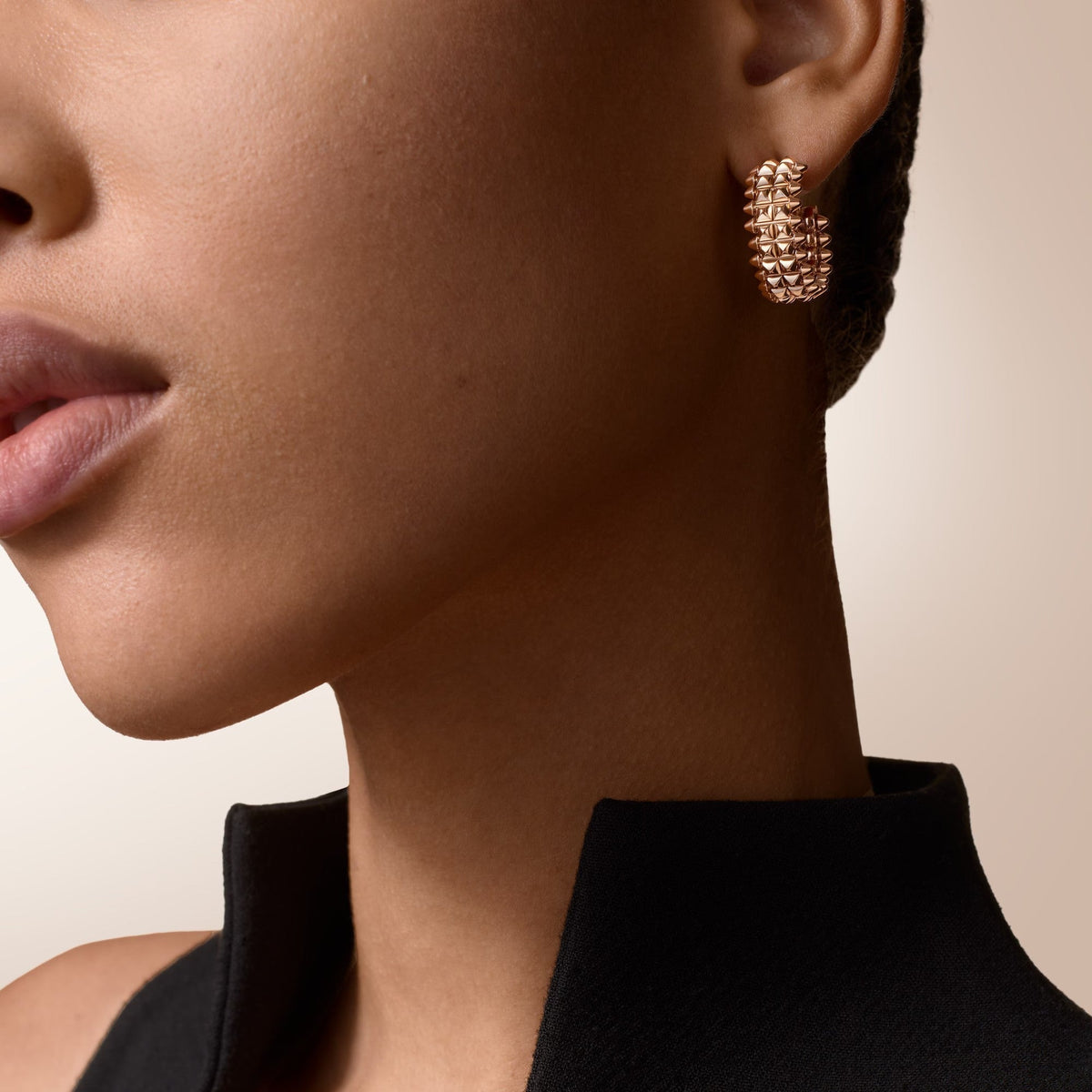 [Stellar Jewelry]CLASH 9.2MM DOUBLE ROW EARRINGS