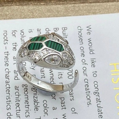 [Stellar Jewelry]BRAND NEW ASSORTED SNAKE HEAD MALACHITE RINGS