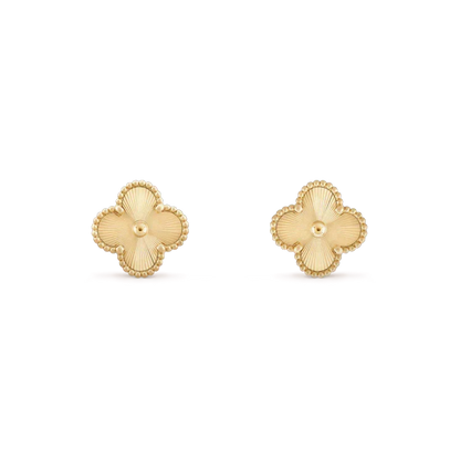 [Stellar Jewelry]CLOVER MINI 9.5MM LASER EARRINGS