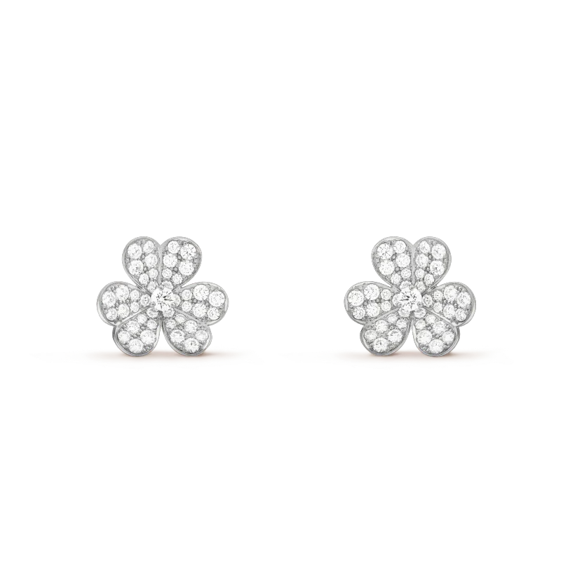 [Stellar Jewelry]CLOVER COMOS DIAMOND EARRINGS SILVER