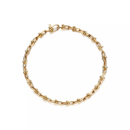[Stellar jewels]HARDWEAR MICRO LINK 44 MOTIF GOLD BRACELET
