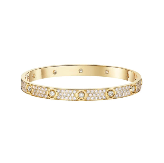 [Stellar Jewelry]LOVE BRACELET 6.1MM DIAMOND-PAVED 10 BIG DIAMONDS