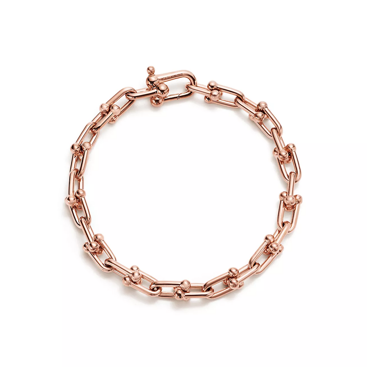 [Stellar jewels]HARDWEAR SMALL LINK 26 MOTIF PINK GOLD BRACELET