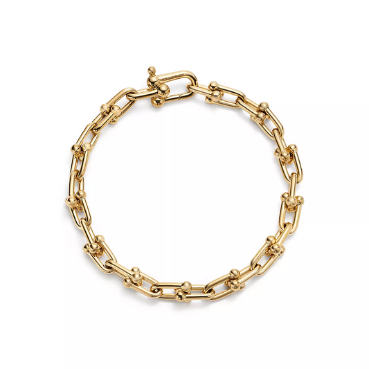 [Stellar jewels]HARDWEAR SMALL LINK 26 MOTIF GOLD BRACELET