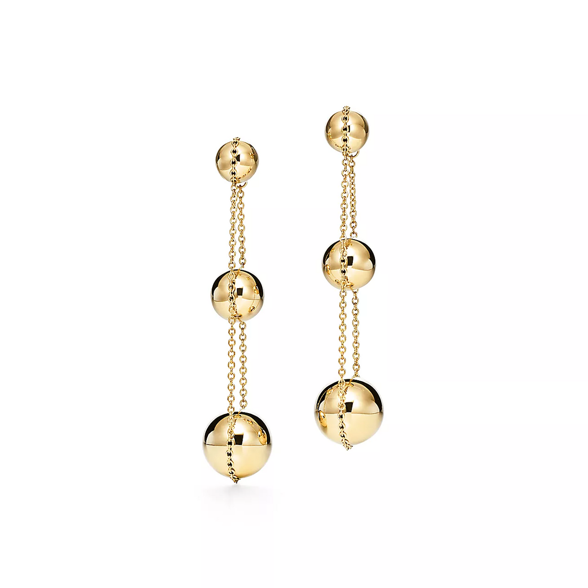 [Stellar jewels]TRIPLE DROP GOLD EARRINGS