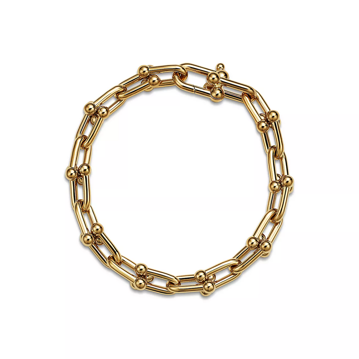 [Stellar jewels]HARDWEAR MEDIUM LINK 20 MOTIF GOLD BRACELET
