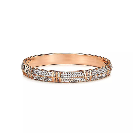 [Stellar jewels]ATLAS X PINK GOLD DIAMOND PAVED BRACELET