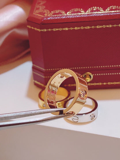[Stellar Jewelry]Three-Diamond Ring