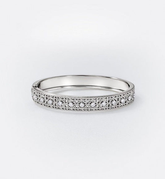 [Stellar Jewelry]2026 WOVEN-PATTERN BRACELET SET WITH FULL DIAMOND INLAY THREE-COLORS