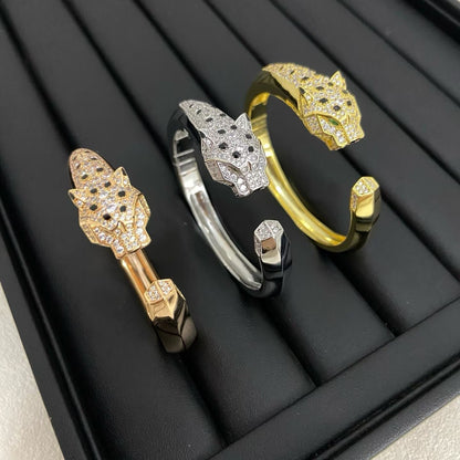 [Stellar  Jewelry]DIAMOND MACHINE LEOPARD BRACELET