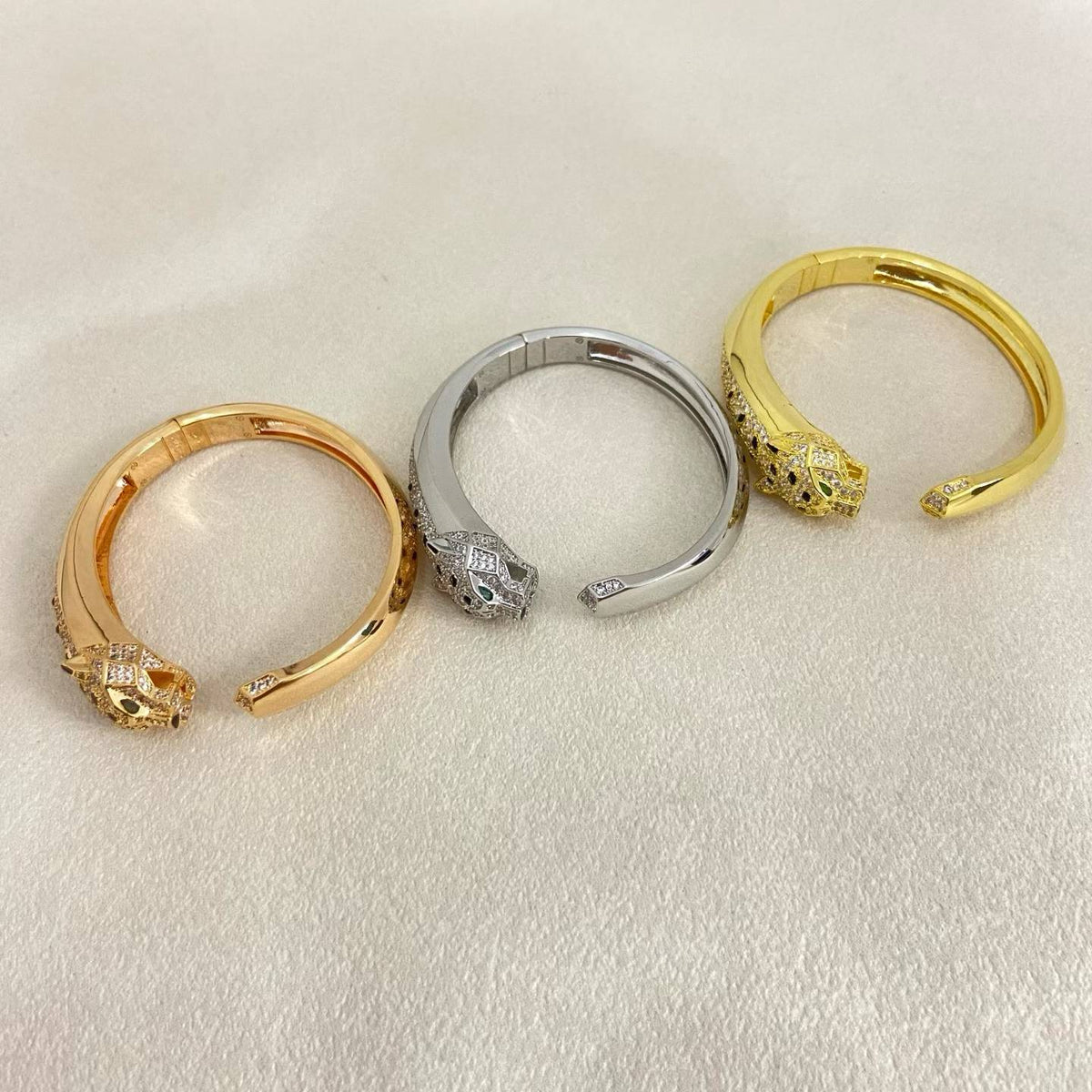 [Stellar  Jewelry]DIAMOND MACHINE LEOPARD BRACELET