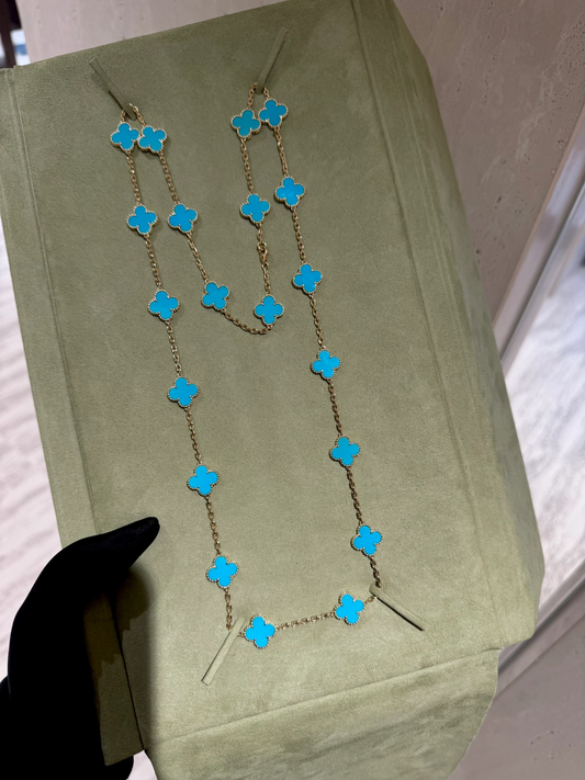 [Stellar Jewelry]CLOVER 20 MOTIFS TURQUOISE GOLD