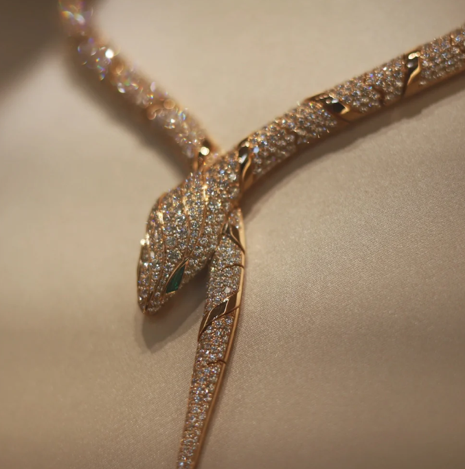 [Stellar Jewelry]HAUTE COUTURE GOLD SERPENTI NECKLACE