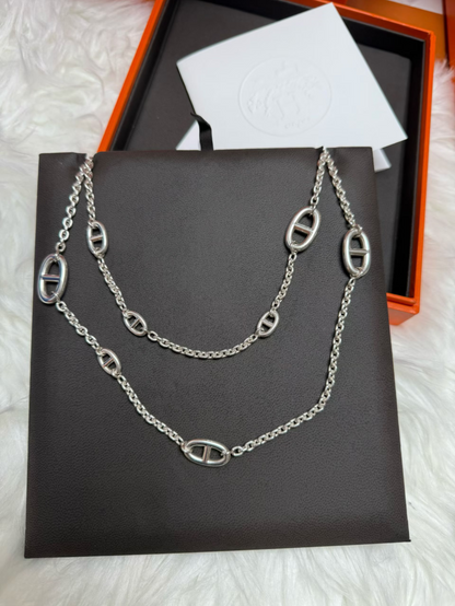[Stellar Jewelry]Classic Silver Sweater Chain