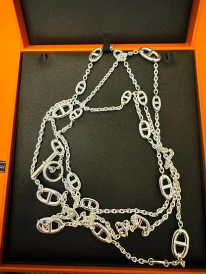 [Stellar Jewelry]Classic Silver Sweater Chain