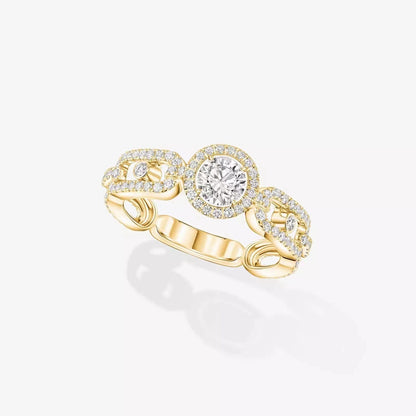 [Stellar Jewelry]Move Link Solitaire Ring