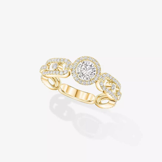 [Stellar Jewelry]Move Link Solitaire Ring