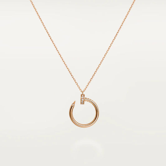 [Stellar Jewelry]JUSTE NECKLACE PINK GOLD