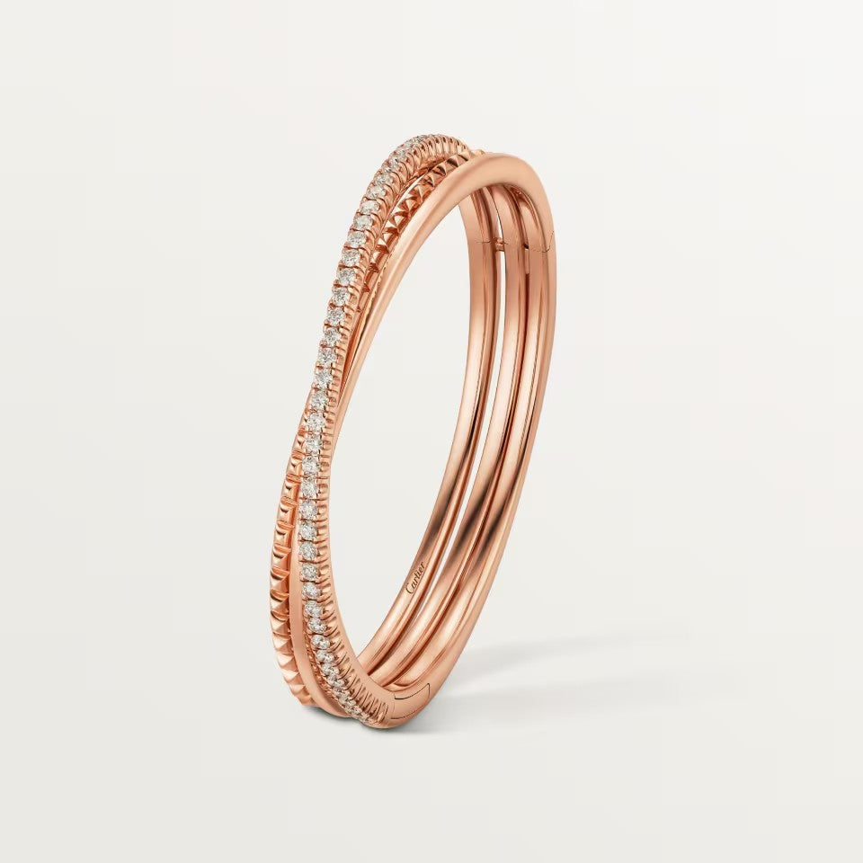 [Stellar Jewelry]ETINCELLE HALF-PAVED DIAMOND BRACELET