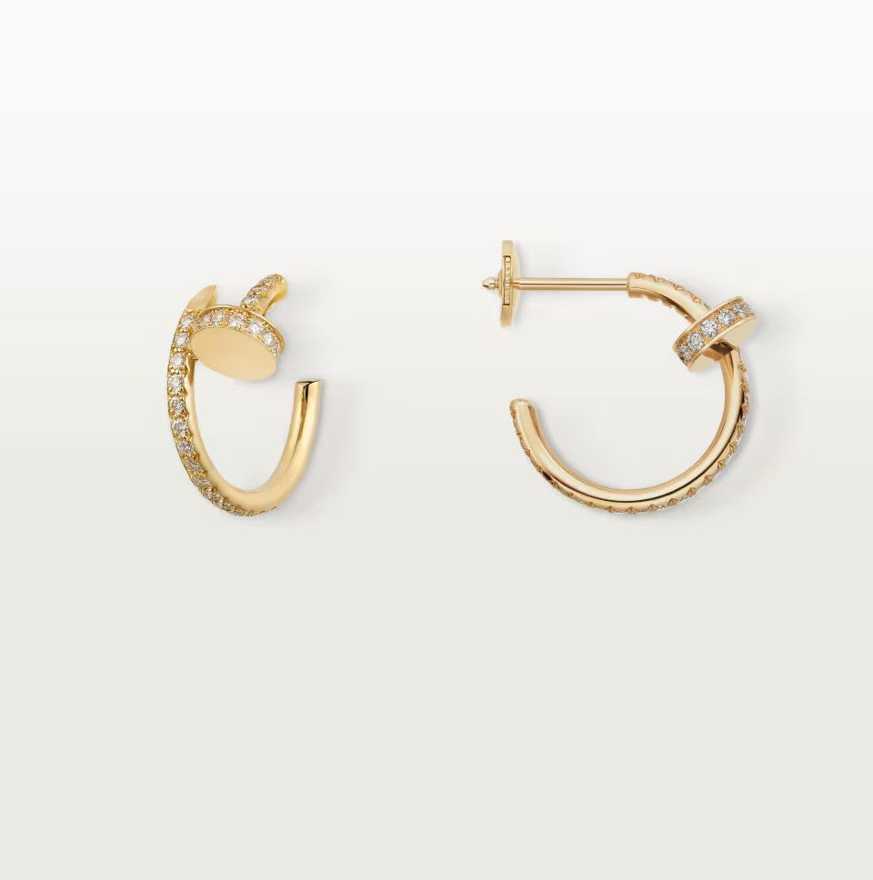 [Stellar Jewelry]JUSTE FULL DIAMOND SMALL EARRINGS