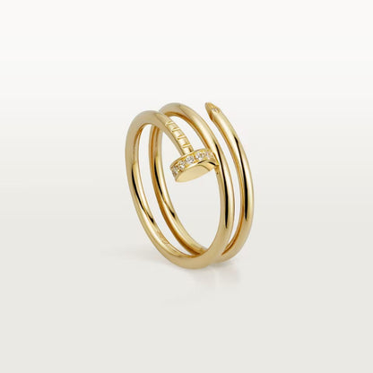 [Stellar Jewelry]JUSTE RING 4.8MM HALF DIAMOND