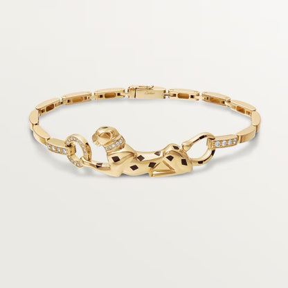 [Stellar Jewelry]PANTHERE HALF DIAMOND ON CHAIN BRACELET