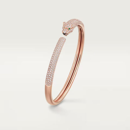 [Stellar Jewelry]PANTHERE FULL DIAMOND OPEN BRACELET