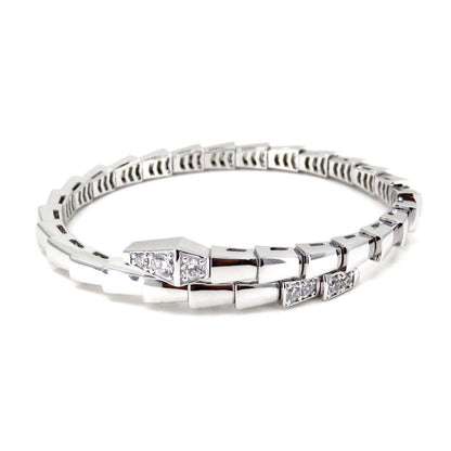 [Stellar Jewelry]SERPENTI BRACELET DIAMONDS SILVER