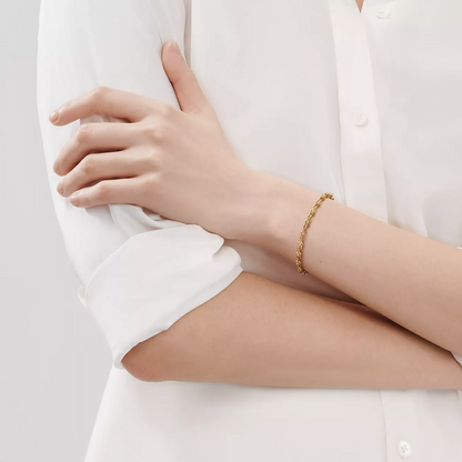 [Stellar jewels]HARDWEAR MICRO LINK 44 MOTIF GOLD BRACELET
