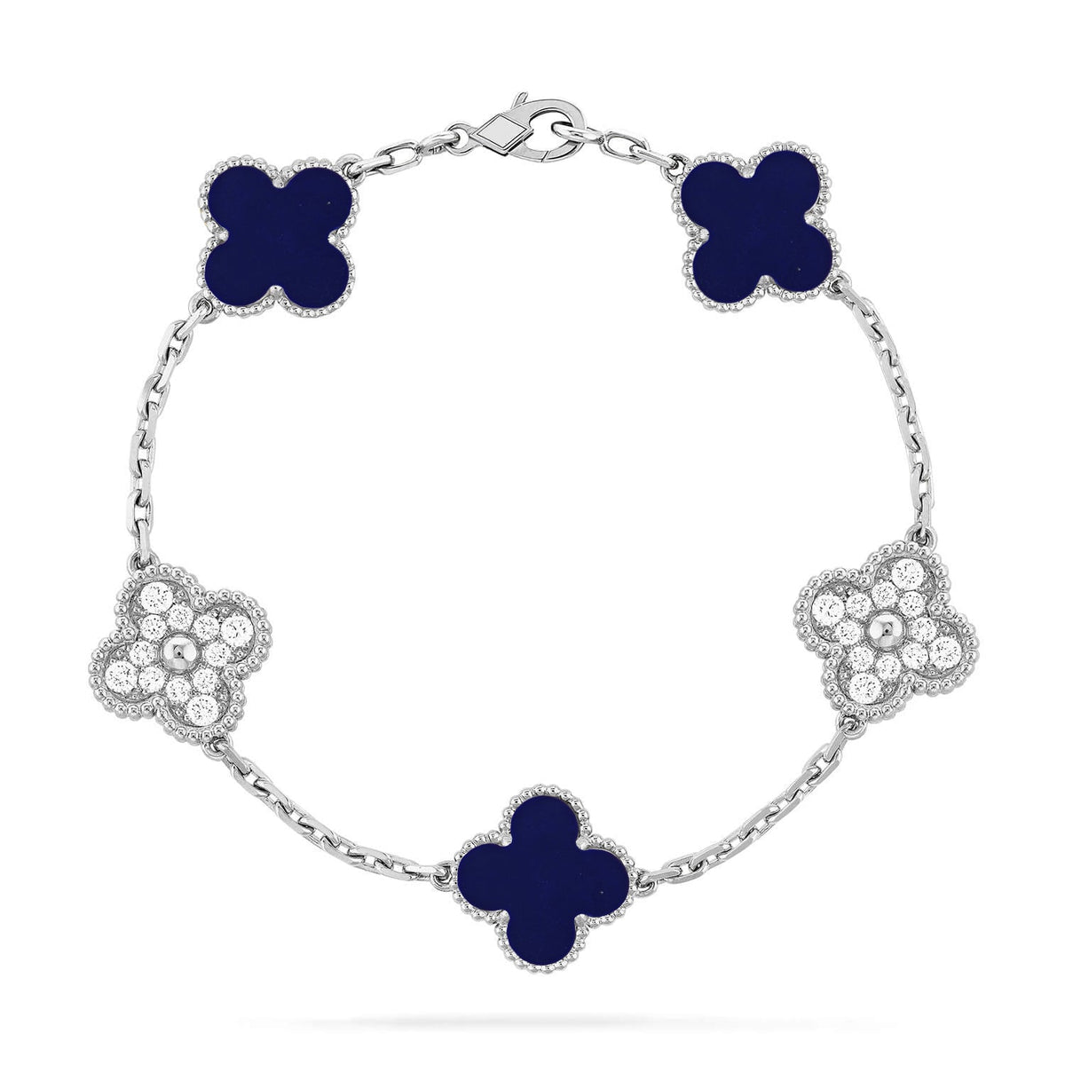 [Stellar Jewelry]CLOVER 5 MOTIF LAPIS LAZULI BRACELET COLLECTION