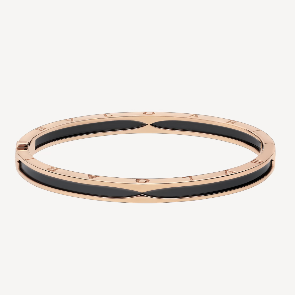 [Stellar Jewelry]ZERO 1 PINK GOLD WITH BLACK CERAMIC BRACELET