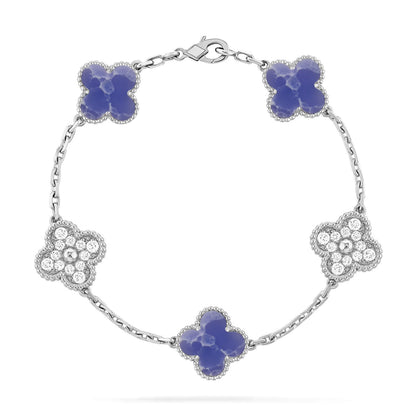 [Stellar Jewelry]CLOVER 5 MOTIF BLUE VEINS BRACELET COLLECTION