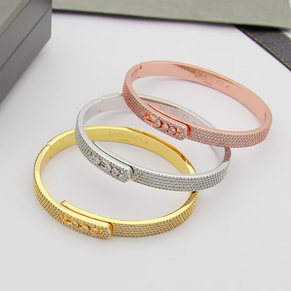 [Stellar Jewelry]Move Noa Full Pavé Diamond Bangle Bracelet