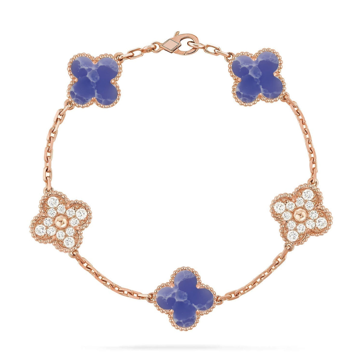 [Stellar Jewelry]CLOVER 5 MOTIF BLUE VEINS BRACELET COLLECTION