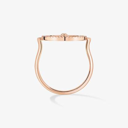 [Stellar Jewelry]LUCKY MOVE PINK GOLD DIAMOND RING