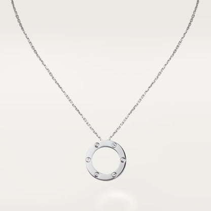 [Stellar Jewelry]LOVE NECKLACE 16MM 3 DIAMONDS